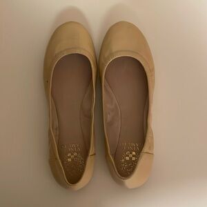 Vince Camuto Nude Patent Ballet Flats
